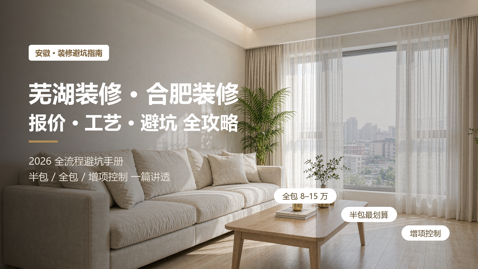 芜湖装修与合肥装修全攻略：报价、工艺与避坑指南（2026版）